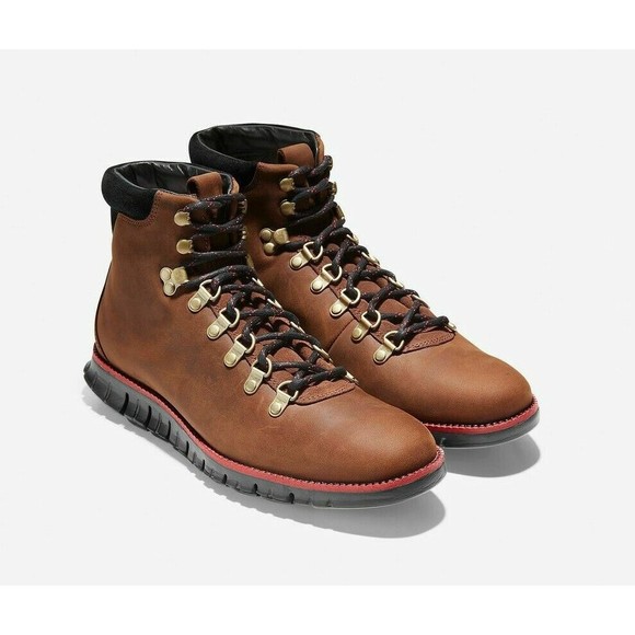 COLE HAAN ZerøGrand Men\'s Size 8 NEW Brown Black Nubuck Hiker Boots main image 4